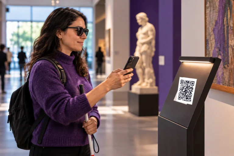 Imagen ilustrativa de QR Accesible en contexto de uso